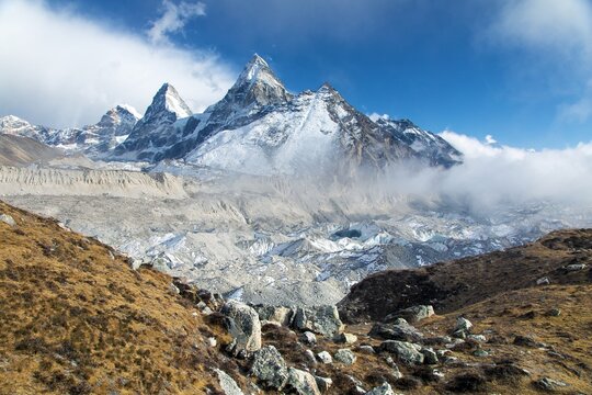 Mount cholo peak Kangchung Nirekha Himalaya mountain