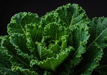 A vibrant close-up photograph showcasing fresh, healthy green kale leaves, perfect for illustrating nutritious cooking and organic gardening practices, kale, nutrition, cultivation