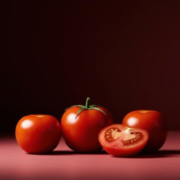 Vibrant red tomatoes, essential source for lycopene and vitamin C, vital ingredients for a wholesome and balanced diet plan ,ripe ,fruit ,weight loss