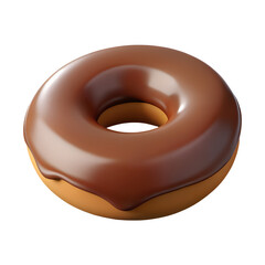 chocolate donut isolated  transparent background png
