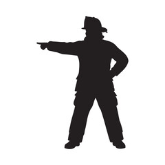 Person Pointing Direction Silhouette