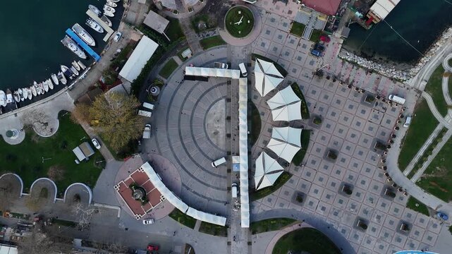 Temple Square in Yalova, Turkey, a historic public space near Istanbul that reflects the city&rsquo;s rich cultural layers and urban heritage. Surrounded by traditional architecture and open walkways, the s