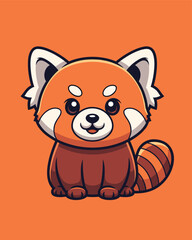 Happy Red Panda – Cute Playful Mascot Character