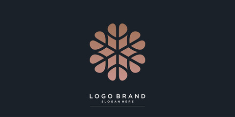 Boutique logo with creative modern style for company Premium Vector part 1