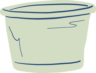 Hand Drawn Refillable Plastic Bottle