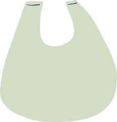 Hand Drawn Rounded Plastic Shopping Bag