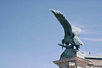angel statue on the roof