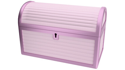 An old storage chest mockup on a transparent background. A stylish chest mockup on a transparent background for a storage promotion.