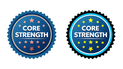 Core strength l Core strength label | Core strength label png 4k | strength training sign png 4k | workout core label png 4k | health strength tag png 4k