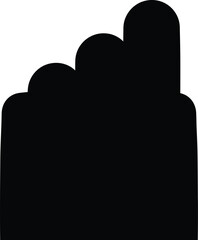 Simple Cloud Shape Silhouette Vector