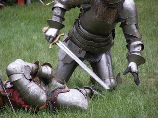 Medieval Knights Brotherhood in Armor