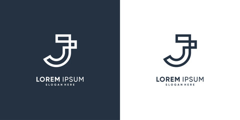 J logo template with modern creative style Premium Vector part 1