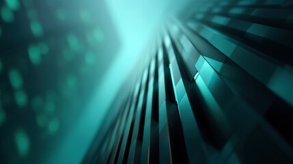 Abstract architectural design featuring sharp lines and glowing accents in a futuristic cityscape, conveying modernity and innovation in urban living