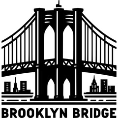 Brooklyn Bridge Vector Icon