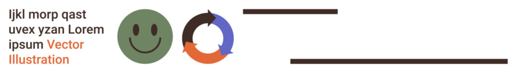 Emotional well-being, feedback loops, workflow management, communication tools, visual aids, process . A green happy face next to a circular loop diagram. Emotional well-being and feedback loops