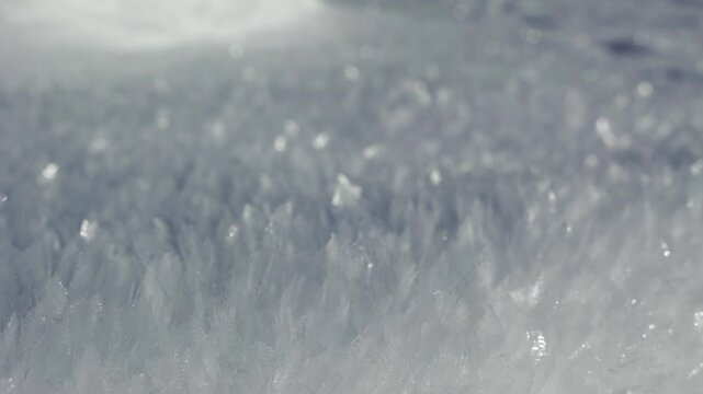 Cristaux de neige froide