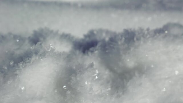 Cristaux de neige froide