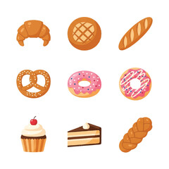 Collection of Delicious Baked Goods and Pastries 1.