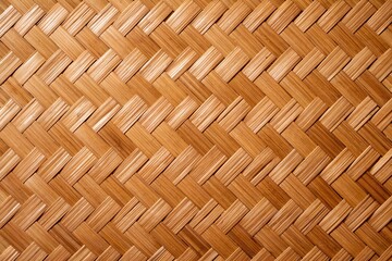 Woven Bamboo Texture - Seamless Herringbone Diagonal Brick Pattern Background