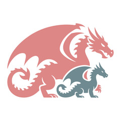 Dragon Mother and Baby