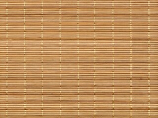 Woven Bamboo Texture - Seamless Horizontal Golden Brown Thin Strips Background