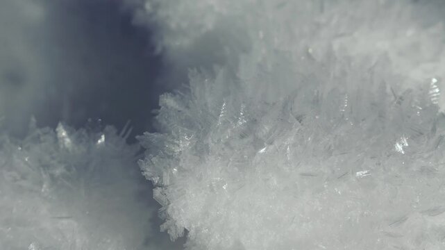 Cristaux de neige froide