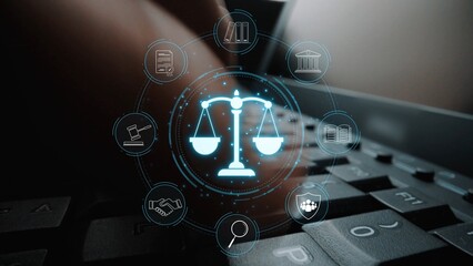 Justice system ensures legal governance and fairness. Justice system protects rights, system...