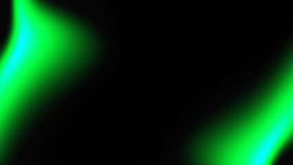 Abstract vibrant glowing electric green and cyan liquid wave texture background with blurred bright plasma energy creating a cool modern technology digital art effect