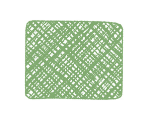 Hand drawn fluid rectangle with bold crayon and pastel scribble creates an abstract quote frame in graphic sketch style. Grunge background and artistic outline, unique element for creative use.