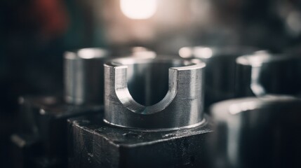Medium shot focusing on aerospace magnesium parts being shaped through hot forging highlighting precision and strength for aviation use.