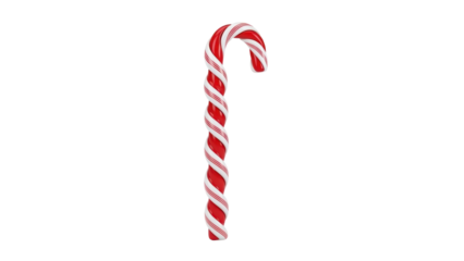 Delightful candy cane decoration holiday setting food photo festive atmosphere close-up view sweet treat concept. Isolated on transparent background, png.