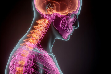 energetic representation of kundalini energy rising along the spine with glowing chakras