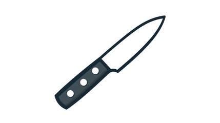 Chef knife illustration with transparent background for culinary concepts