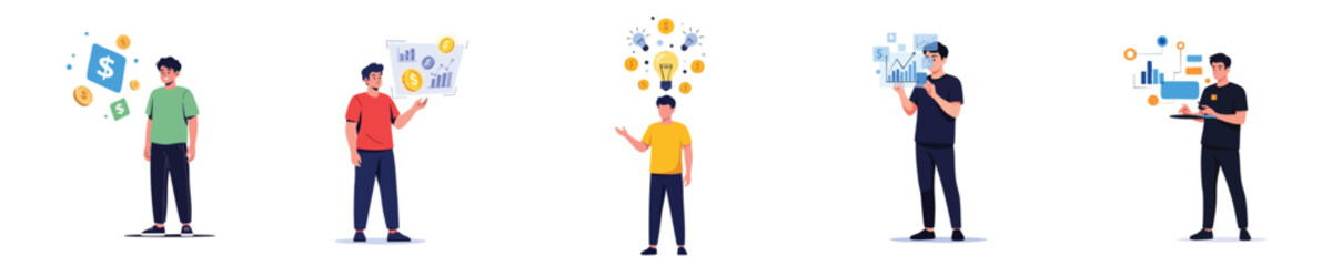 Finance Technology Future AI Concept Modern Digital Investment Data Illustration