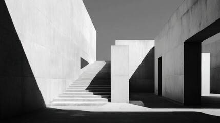 Abstract concrete architecture