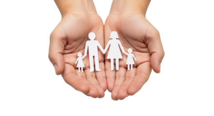 High quality image of family concept held in hands representing family, hands, holding suitable for visual