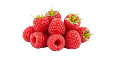 Fresh raspberries isolated on white background visualized beautifully showing raspberry, raspberries, fruit with realistic texture and