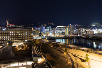 世界新三大夜景　長崎夜景　長崎県庁展望テラス
からの眺望
