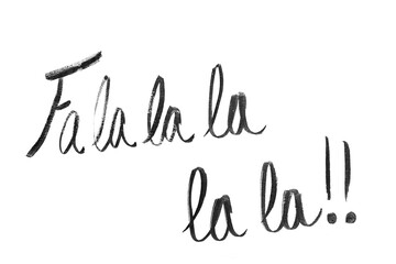 Fa la la la la la la, png, cut-out, silo