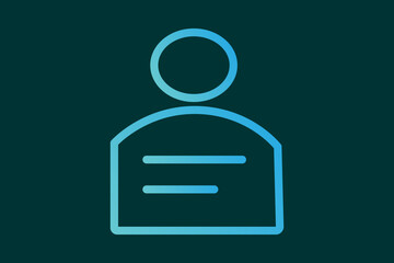 Obraz premium The image displays a simple and modern user profile icon.
