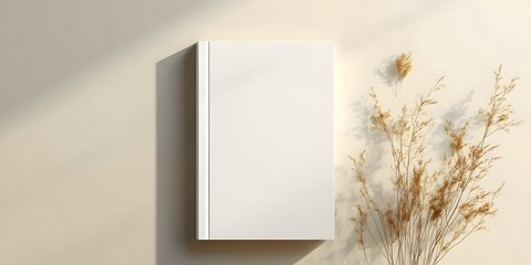 White Book Cover Mockup