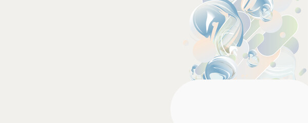 Elegant natural pastel muted pale calm tones card template background dancing cloud new trendy harmonious color 2026. Romantic white abstraction background