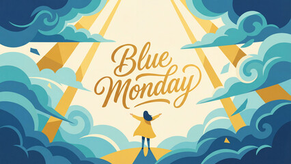 Sunlight Breaking Through Clouds Hope Concept Blue Monday?