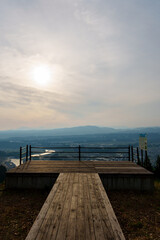 Fototapeta premium 250516津南町川の展望台