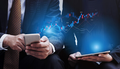 Candlestick chart visualizing financial market trends, investment patterns, price fluctuations, and trading strategy in capital and digital asset markets Vouch