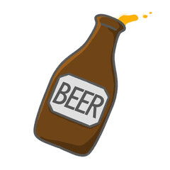 ビールイラスト素材｜瓶ビール単品