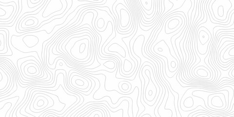 Minimal white hiking diagram landscape vector topo paper lines Topographic. contour lines grid map seamless pattern. Geographic mountain relief. Contour maps. Topo contour map design. © MdLothfor