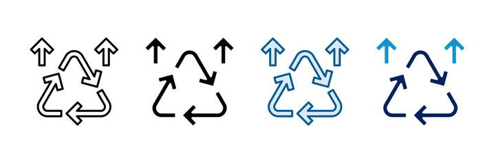 Upcycling Icon Set Multiple Style Collection