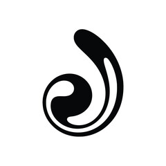 Obraz premium Black and White Minimalist Number Twenty Five Abstract number 25 numeral