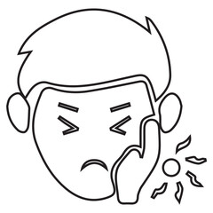 Facial Pain Icon